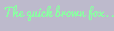Image with Font Color 8BFFA3 and Background Color BDBACC